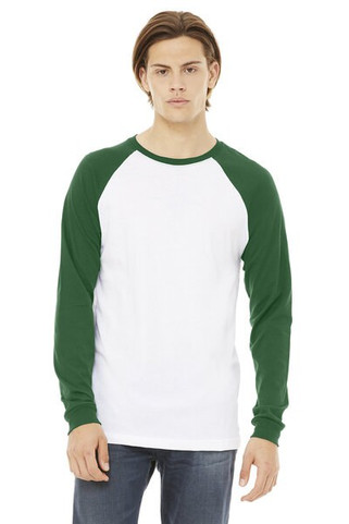 Bella+Canvas 3000C - Mens Jersey Long-Sleeve Baseball T-Shirt