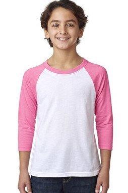 Next Level Apparel 3352 - Youth CVC 3/4-Sleeve Raglan