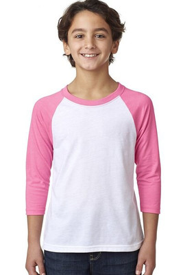 Next Level Apparel 3352 - Youth CVC 3/4-Sleeve Raglan