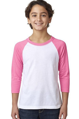 Next Level Apparel 3352 - Youth CVC 3/4-Sleeve Raglan