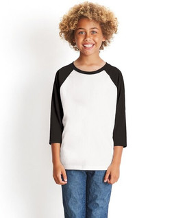 Next Level Apparel 3352 - Youth CVC 3/4-Sleeve Raglan