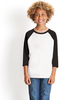 Next Level Apparel 3352 - Youth CVC 3/4-Sleeve Raglan