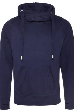 Just Hoods By AWDis JHA021 - Mens 80/20 Heavyweight Cross Over Neck Hooded Sweatshirt