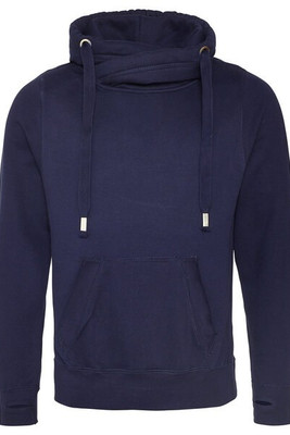 Just Hoods By AWDis JHA021 - Men's 80/20 Heavyweight Cross Over Neck Hooded Sweatshirt