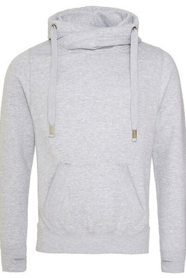 Just Hoods By AWDis JHA021 - Men's 80/20 Heavyweight Cross Over Neck Hooded Sweatshirt
