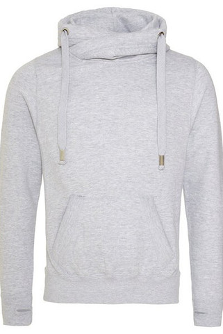 Just Hoods By AWDis JHA021 - Mens 80/20 Heavyweight Cross Over Neck Hooded Sweatshirt