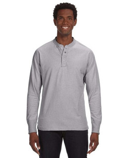 J. America JA8244 - Mens Vintage Brushed Jersey Henley