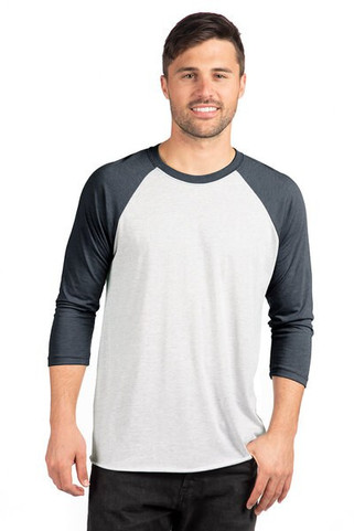 Next Level Apparel 6051 - Unisex Triblend 3/4-Sleeve Raglan