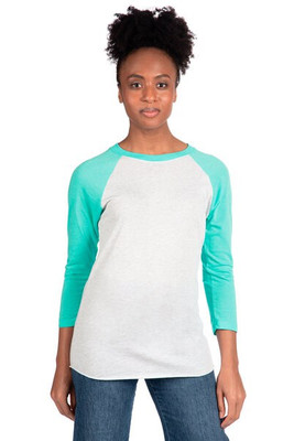 Next Level Apparel 6051 - Unisex Triblend 3/4-Sleeve Raglan