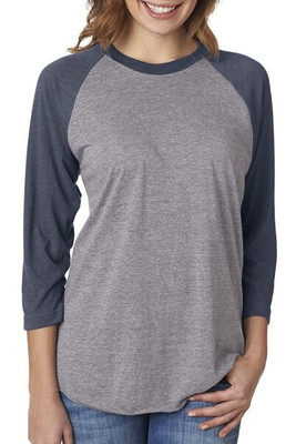 Next Level Apparel 6051 - Unisex Triblend 3/4-Sleeve Raglan