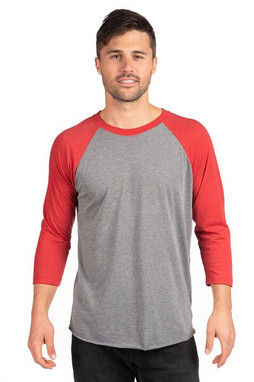 Next Level Apparel 6051 - Unisex Triblend 3/4-Sleeve Raglan