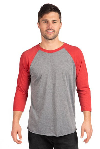 Next Level Apparel 6051 - Unisex Triblend 3/4-Sleeve Raglan