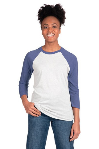 Next Level Apparel 6051 - Unisex Triblend 3/4-Sleeve Raglan