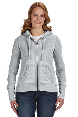 J. America JA8913 - Ladies Zen Full-Zip Fleece Hooded Sweatshirt