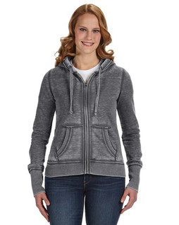 J. America JA8913 - Ladies Zen Full-Zip Fleece Hooded Sweatshirt