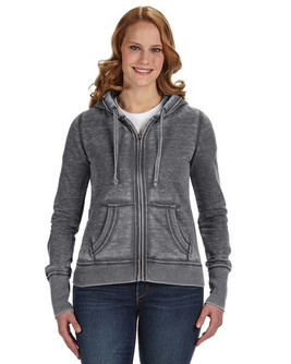 J. America JA8913 - Ladies Zen Full-Zip Fleece Hooded Sweatshirt