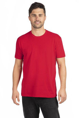 Next Level Apparel 6410 - Camiseta Suave de Algodón y Poliéster para Hombre