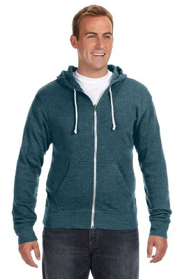 J. America JA8872 - Adult Triblend Full-Zip Fleece Hooded Sweatshirt