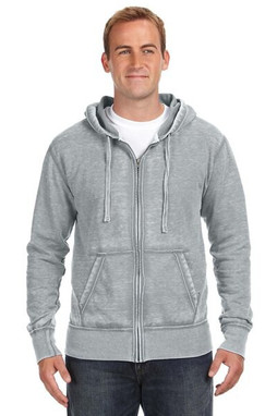J. America JA8916 - Adult Vintage Zen Full-Zip Fleece Hooded Sweatshirt