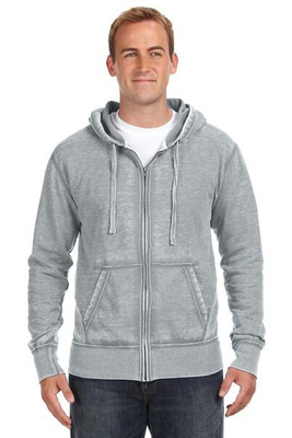 J. America JA8916 - Adult Vintage Zen Full-Zip Fleece Hooded Sweatshirt