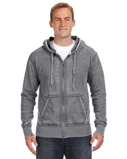 J. America JA8916 - Adult Vintage Zen Full-Zip Fleece Hooded Sweatshirt