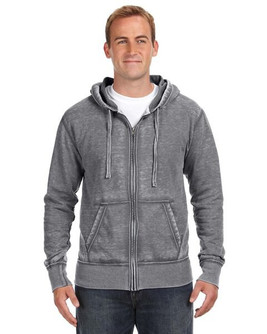 J. America JA8916 - Adult Vintage Zen Full-Zip Fleece Hooded Sweatshirt