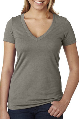 Next Level Apparel 6640 - Ladies CVC Deep V-Neck T-Shirt