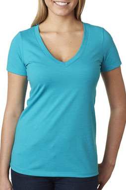 Next Level Apparel 6640 - Ladies CVC Deep V-Neck T-Shirt