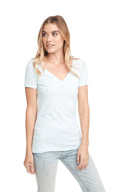 Next Level Apparel 6640 - Ladies CVC Deep V-Neck T-Shirt