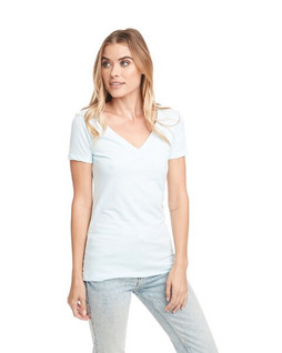 Next Level Apparel 6640 - Ladies CVC Deep V-Neck T-Shirt