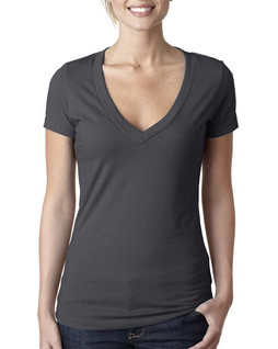 Next Level Apparel 6640 - Ladies CVC Deep V-Neck T-Shirt