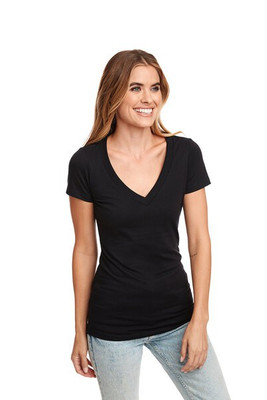 Next Level Apparel 6640 - Ladies CVC Deep V-Neck T-Shirt
