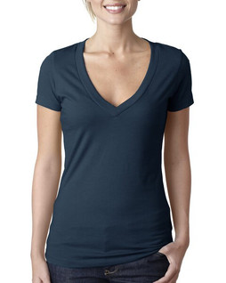 Next Level Apparel 6640 - Ladies CVC Deep V-Neck T-Shirt