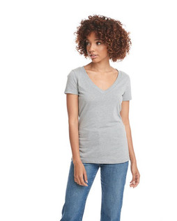 Next Level Apparel 6640 - Ladies CVC Deep V-Neck T-Shirt