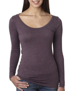 Next Level Apparel 6731 - Ladies Triblend Long-Sleeve Scoop