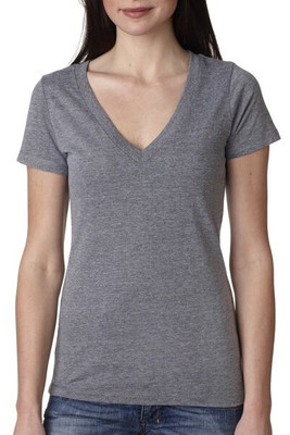 Next Level Apparel 6740 - Ladies Triblend Deep V