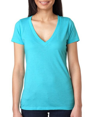 Next Level Apparel 6740 - Ladies Triblend Deep V