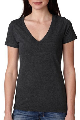 Next Level Apparel 6740 - Ladies Triblend Deep V