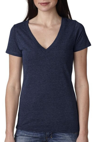 Next Level Apparel 6740 - Ladies Triblend Deep V