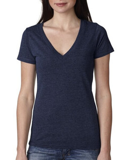 Next Level Apparel 6740 - Ladies Triblend Deep V