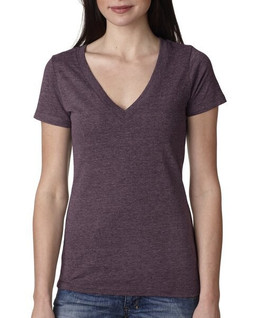 Next Level Apparel 6740 - Ladies Triblend Deep V