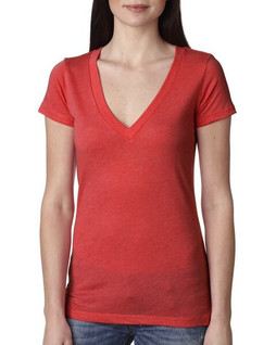 Next Level Apparel 6740 - Ladies Triblend Deep V