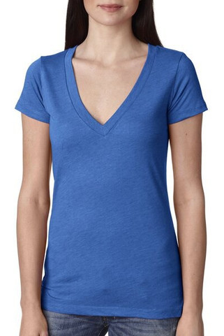 Next Level Apparel 6740 - Ladies Triblend Deep V