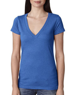 Next Level Apparel 6740 - Ladies Triblend Deep V