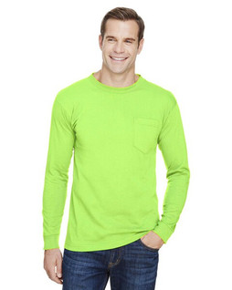 Bayside BA3055 - Unisex Union-Made Long-Sleeve Pocket Crew T-Shirt
