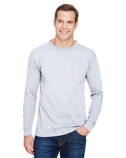 Bayside BA3055 - Unisex Union-Made Long-Sleeve Pocket Crew T-Shirt