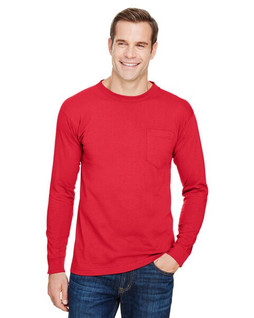 Bayside BA3055 - Unisex Union-Made Long-Sleeve Pocket Crew T-Shirt