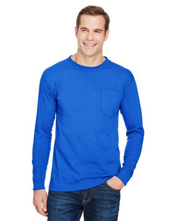 Bayside BA3055 - Unisex Union-Made Long-Sleeve Pocket Crew T-Shirt