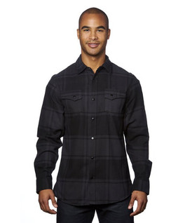 Burnside B8219 - Mens Snap-Front Flannel Shirt