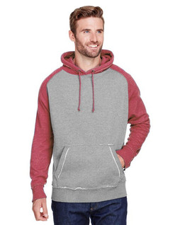 J. America JA8885 - Adult Vintage Heather Pullover Hooded Sweatshirt